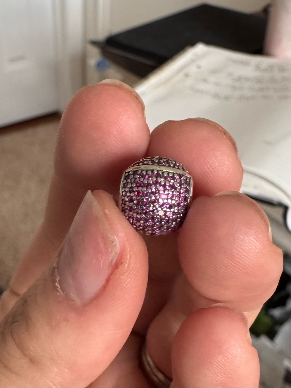 New Jolly Sparkling Santa Charm - Picture 5 of 5